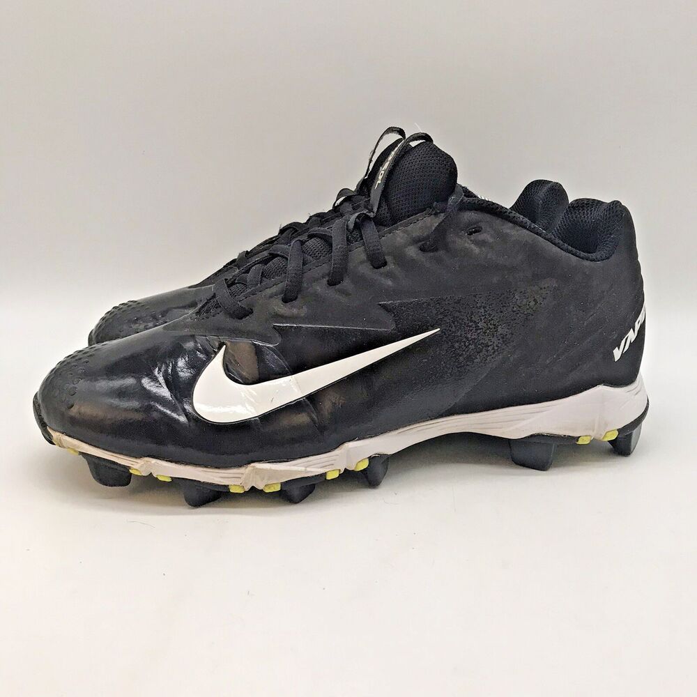 Nike Vapor 881972-010 FastFlex 6Y - W8 Baseball Shoes Black White Low Top Cleats